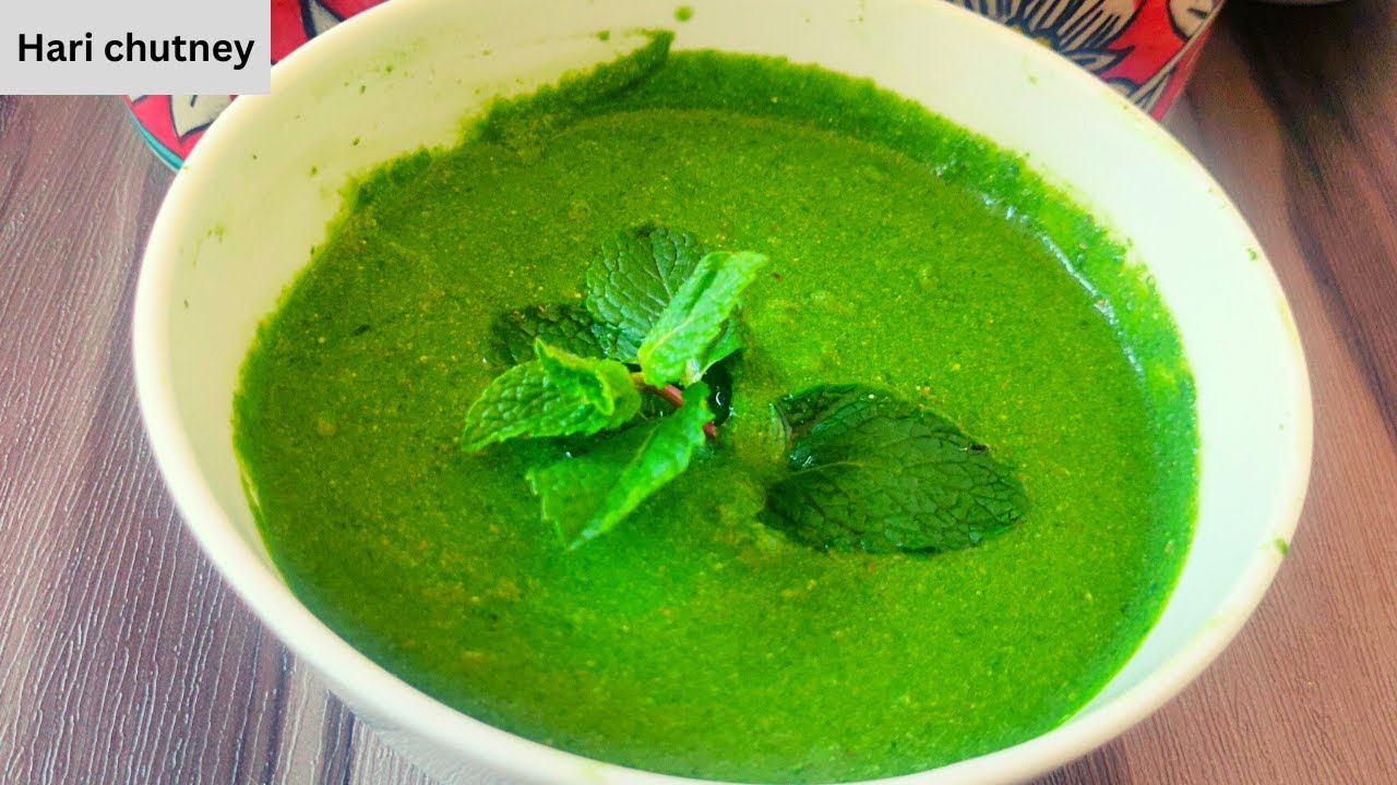 Easy Mint Coriander Chutney at Home Hari Chutney Chutney For Snacks Dahi Mint Chutney