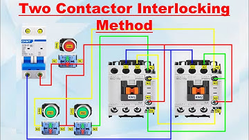 Two contactor interlock wiring | interlocking control circuit diagram | @Electricalgenius