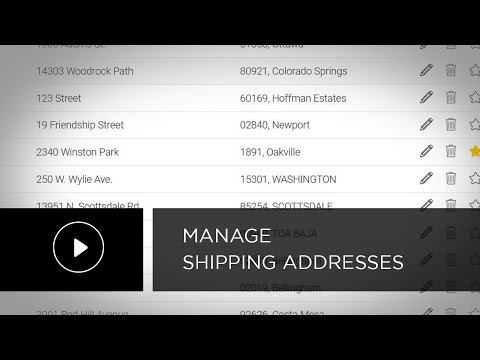 Clover Web Tutorial - Manage Shipping Addresses