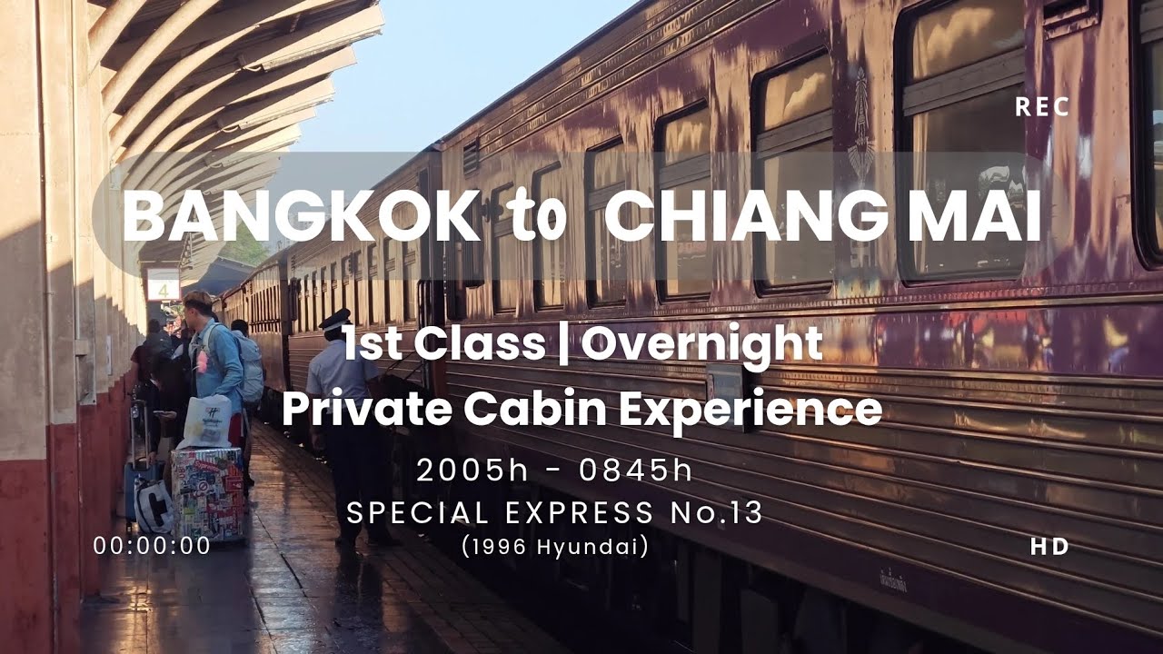 Time Travel to Chiang Mai! Retro 1st Class Sleeper Train Experience