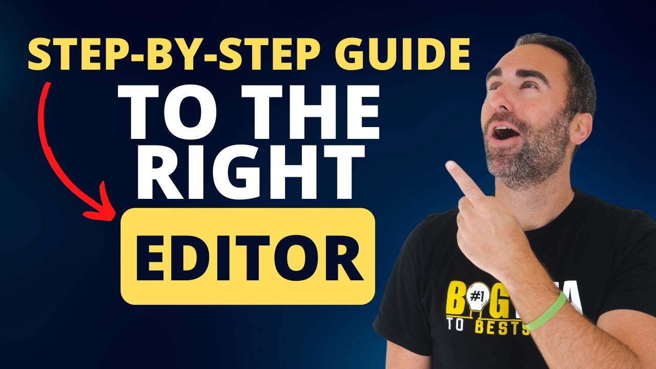 A Step-by-Step Guide to Choosing Your Book's Editor