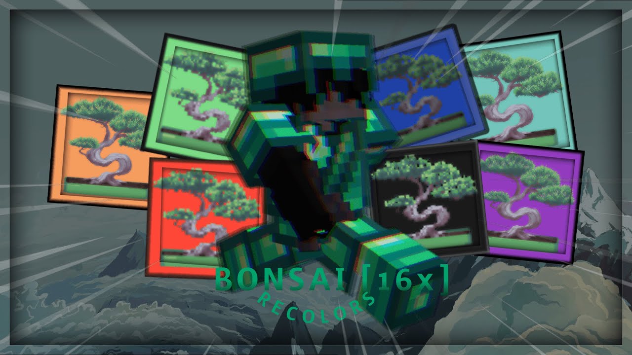 Bonsai 16x RECOLORS Texture Pack MCPE/MCBE