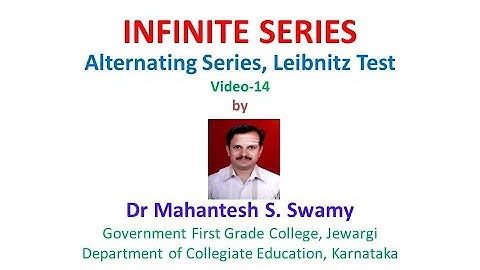 Mathematics: BSc-2: Infinite Series-14