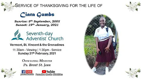 Funeral Service for Ciara Gumbs