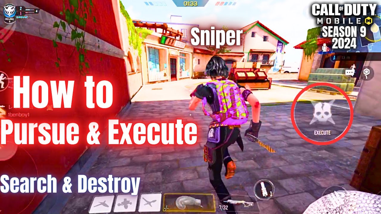 How to Pursue & Excute a Sniper in CODM Gameplay #codm #決勝時刻m # ...