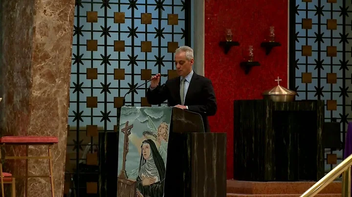 Mayor Rahm Emanuel At Officer Gary's Funeral