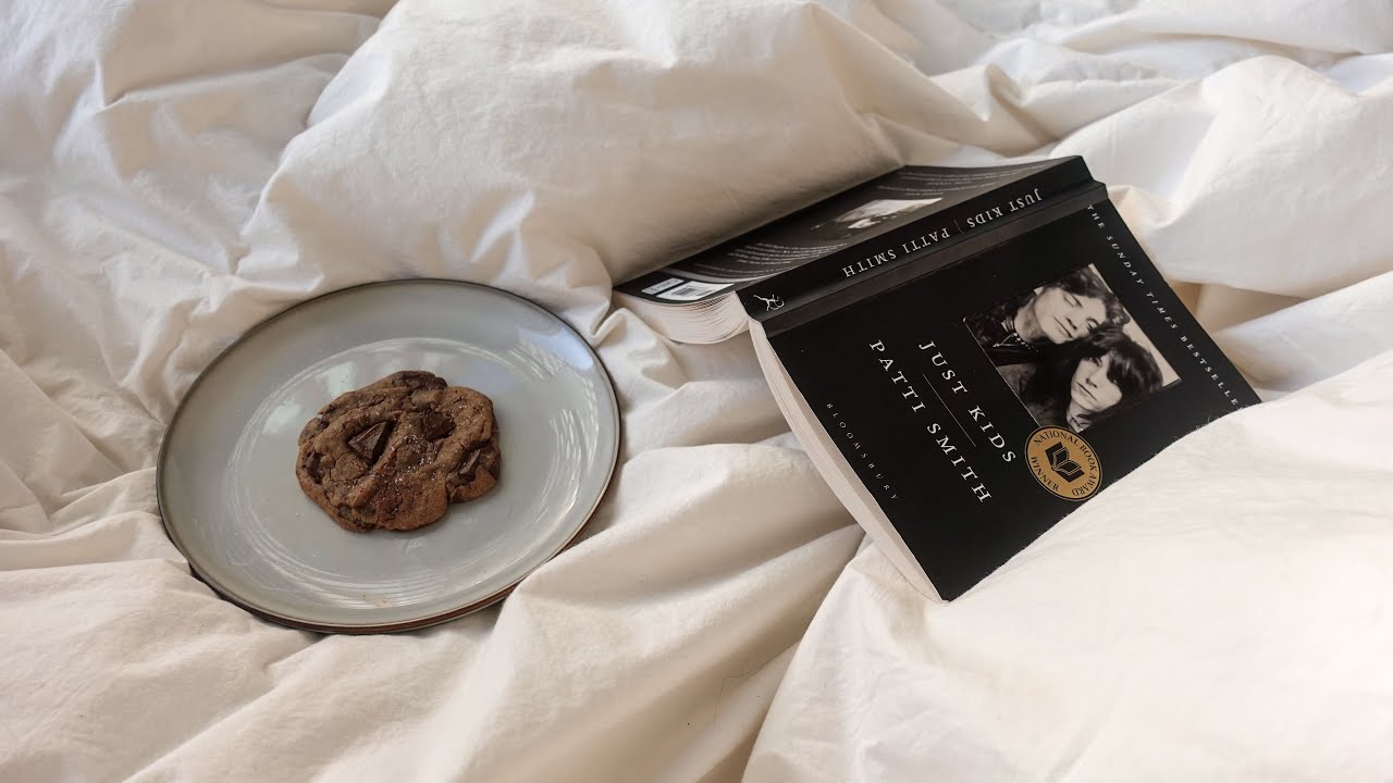 snow, books, and coffee cups