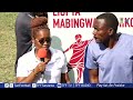 Makocha wa Timu ya Nzega FC ya Tabora na Gold City ya Geita wakizungumza baada ya mchezo wa leo RCL