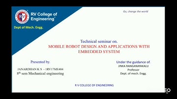Mobile robot design and application with embedded systems