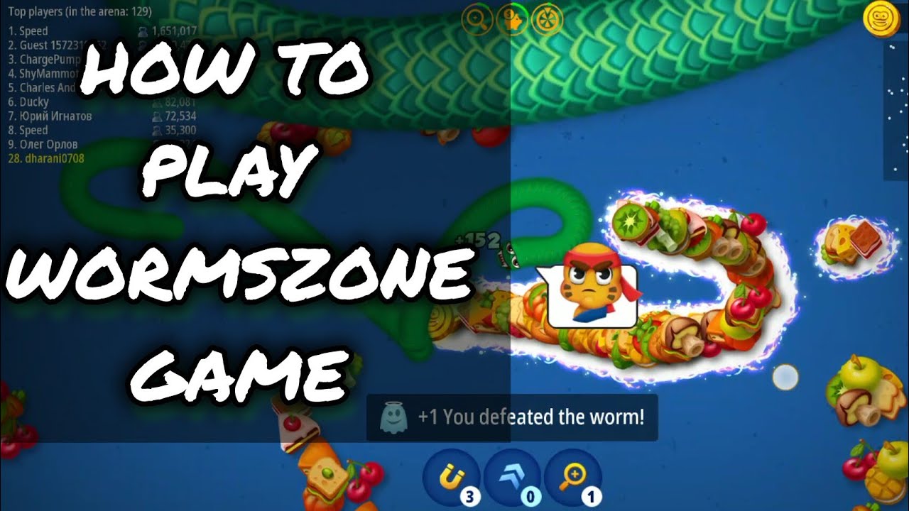How to play worms zone game in tamil | snake 🐍 kill Tamil Gaming Girl 