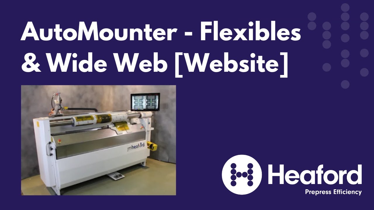 Automatic Plate Mounter AutoMounter - Flexibles & Wide Web Automatic Flexo Plate Mounter - YouTube