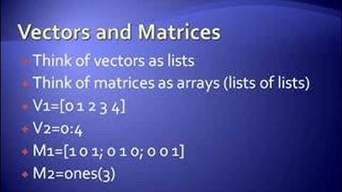Matlab Introduction for beginners Part 1