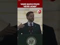 JD Vance Promises Stronger Protection for Police Officers at Capitol Event