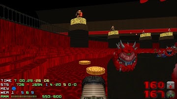 Doom 2 Death in Excess Level 6 UV [TAS] with 100.1% in 25:55 (Misfortune)