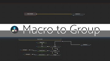 How to ungroup/decompose MACRO in Fusion. DaVinci Resolve
