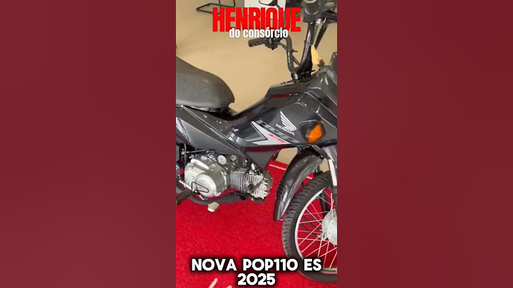 Pop110 ES 2025 Preta #consorcionacionalhonda #pop2025