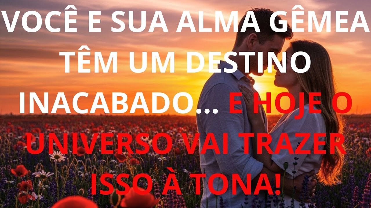 VOCÊ E SUA ALMA GÊMEA TÊM UM DESTINO INACABADO… E HOJE O UNIVERSO VAI TRAZER ISSO À TONA!