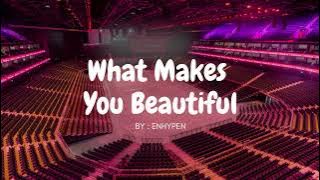 Download lagu ENHYPEN - WHAT MAKES YOU BEAUTIFUL but you're in an empty arena 🎧🎶