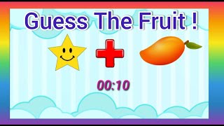 FRUIT Guessing Game For Kids! | Can you Guess The FRUITS from Emoji ? | Emoji Puzzles screenshot 5