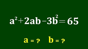 A Nice Algebra Problem | Math Olympiad (a,b) = ?