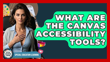 What Are The Canvas Accessibility Tools? - Special Education Learning