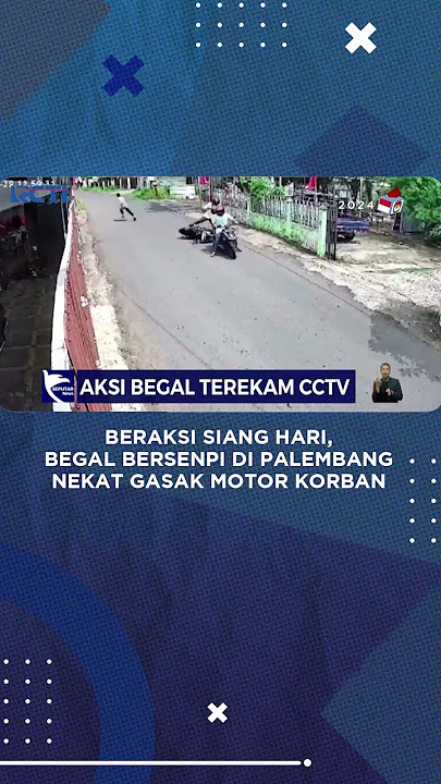 Beraksi Siang Hari, Begal Bersenpi di Palembang Nekat Gasak Motor Korban