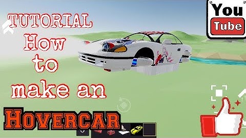 TUTORIAL how to make an hovercar (EVERTECH SANDBOX)