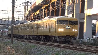 【4K】JR山陽本線　普通列車117系電車　ｵｶE-04編成