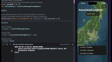 Github code Async await CoreLocation Concurrency Beispiel