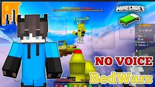 Playing BedWars without commentary| Mcpe Nether Games BedWars | Nethergames bedwars