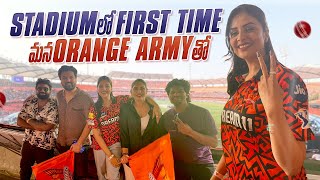 Stadium లో First Time మన Orange Army తో || Sreemukhi