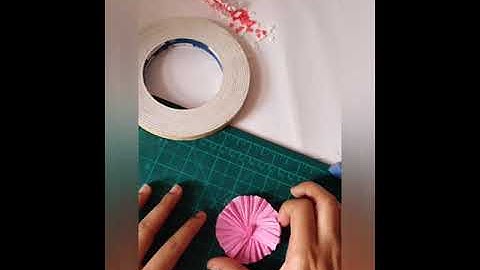 paper rosette||tutorial||crafts #handmade #rosettemaking #tutorial#diy#embellishments #milircreation