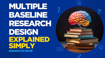 What is multiple baseline research design?