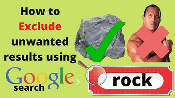 How to exclude unwanted word / result in Google search