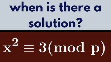 Number Theory | When is 3 a perfect square mod p?
