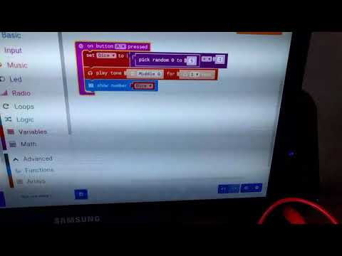 Using the BBC MicroBit as a Board Game 'Dice'