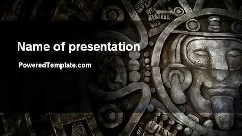 Pre-Columbian Art PowerPoint Template by PoweredTemplate.com
