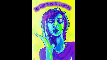 My 21st Phase in 2min | Procreate self portrait - Timelapse