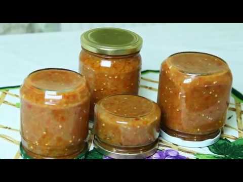 Очень вкусная аджика из баклажан  рецепт из Одессы