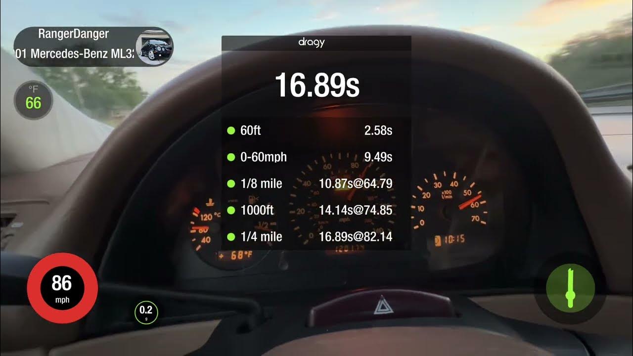 ML320 Acceleration Test YouTube