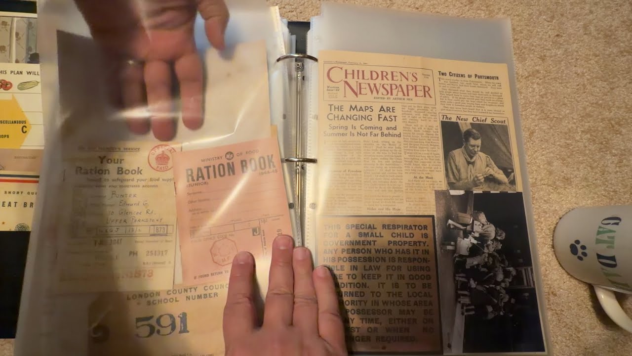 Unintentional ASMR: Filing Historic Documents - YouTube