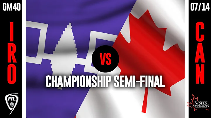 2016 FIL U19 Men's Lacrosse Championship - Day 8 (IROvCAN)