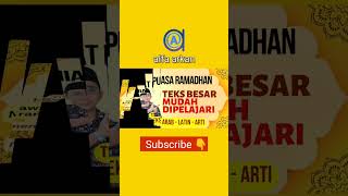 Niat Wajib Puasa Ramadhan  Nawaitu Shauma Ghadin shorts niatpuasa short short alfaarkan