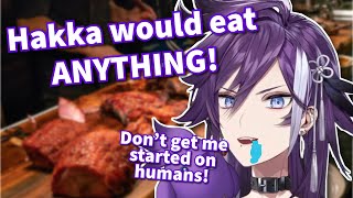 Hakka has some QUESTIONABLE takes about FOOD! 💀【Holostars EN | Banzoin Hakka】