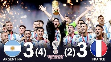 [史上最高の決勝戦！]アルゼンチン＆メッシが悲願のW杯優勝！フランスはエンバペ3発もPK戦で涙