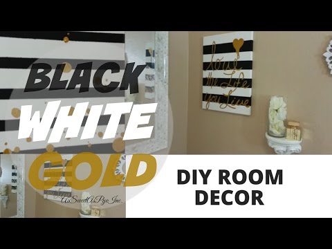 diy-room-decor!-(black,-white,-&-gold)