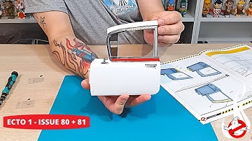 Build the Ghostbusters Ecto-1 - Issue 80 + 81 - Left Front Door & Window Frame  Parts (Speed Build)