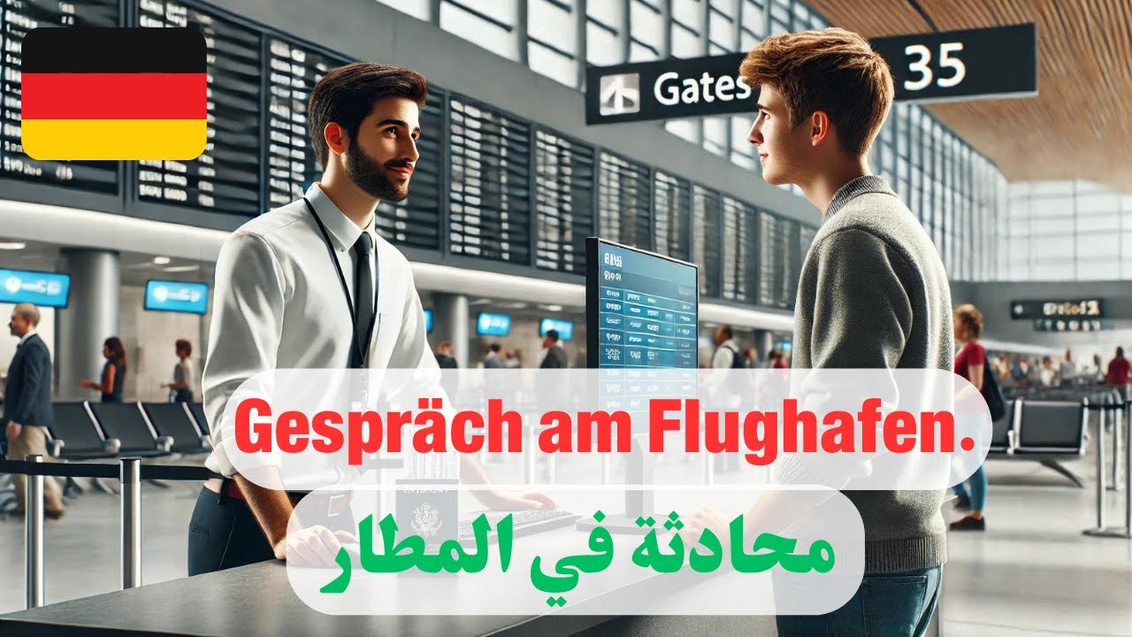 حوار في المطار باللغة الألمانية - أهم العبارات المستخدمة عند السفر