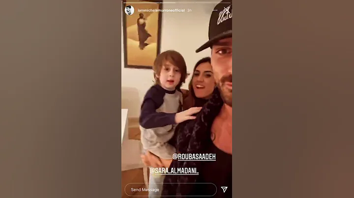 MICHELE MORRONE WITH HIS EX WIFE AND SARA ALMADANI!