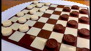 видео: Как сделать шоколадную шахматную доску! Шахматный торт! картинка: Как сделать шоколадную шахматную доску! Шахматный торт!